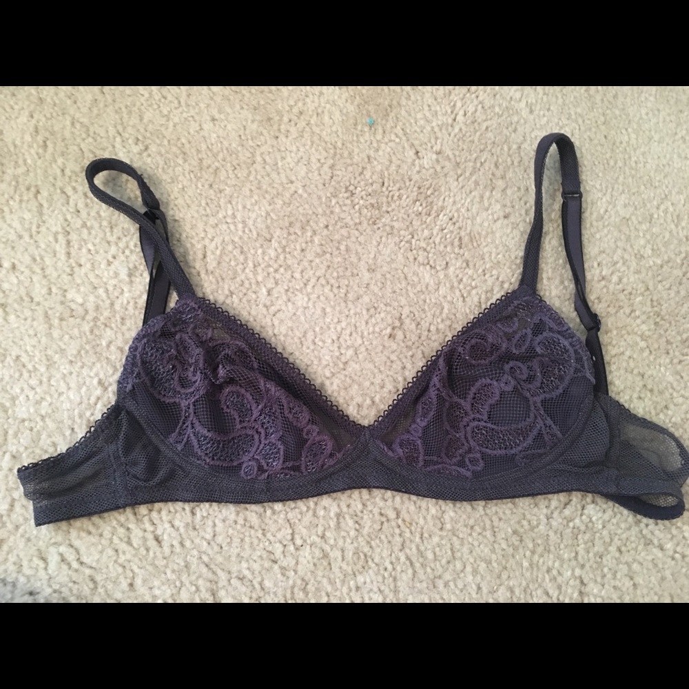 VS deep purple mesh bralette